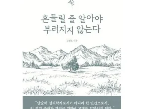 강력추천 흔들릴줄알아야부러지지않는다 최저가정보